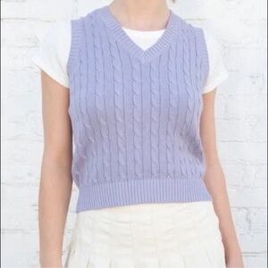 Brandy Melville: John Galt Lavender Sweater Vest (one size)